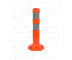 45CM BOLLARD WITH TWO REFLECTIVE STRIPES