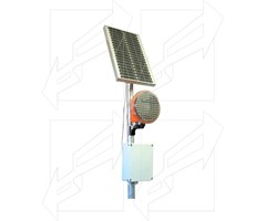 FLASHING LIGHT 20mm WITH PHOTOVOLTAIC PANEL