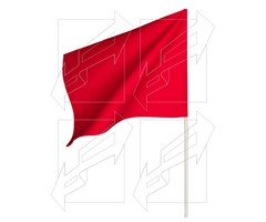 CONSTRUCTION AREA RED FLAG